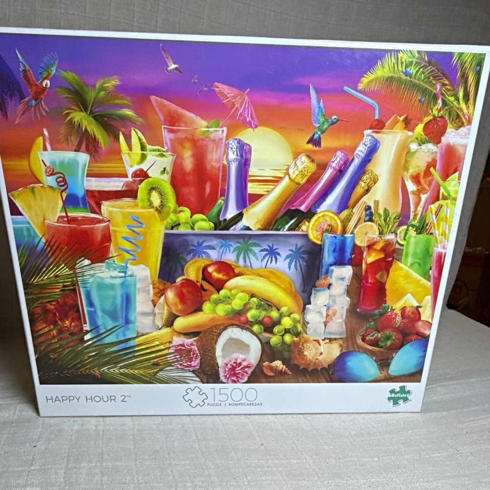 Buffalo Games Happy Hour 2 1500 Piece Jigsaw Puzzle Food & Drink 02400